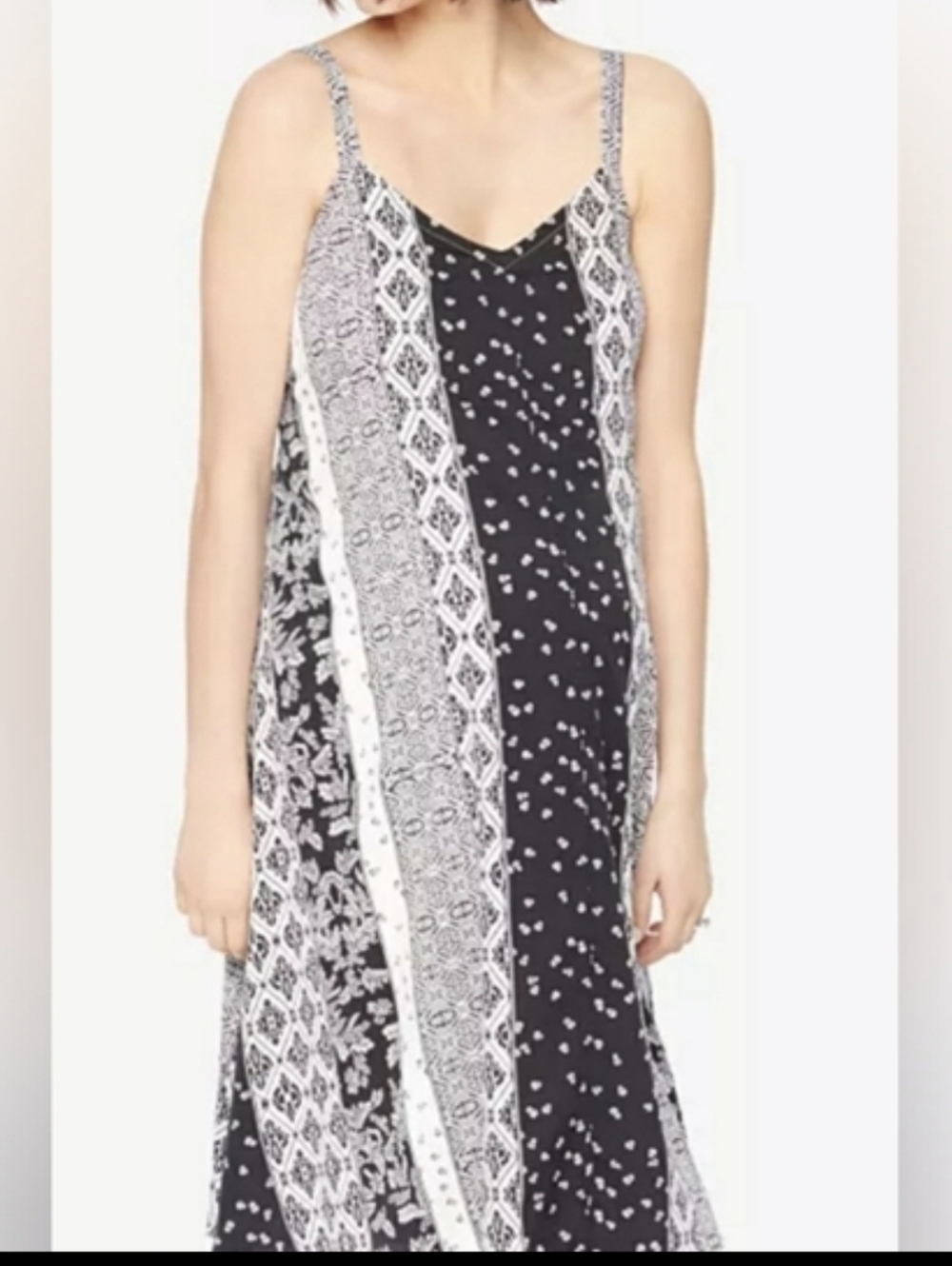 Motherhood Blue and White Sleeveless Sundress..size:XL
